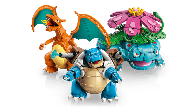 Venusaur, Charizard and Blastoise (6838+ pcs)